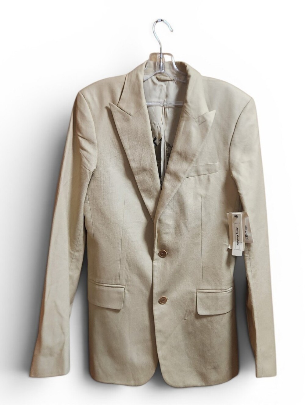 Juicy Couture Men's Beige Two-Button Sport Coat